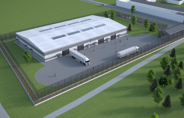 Zdjęcie przedstawia wizualizację kompleksu penitencjarnego Jastrzębie-Zdrój. Poszczególne budynki o różnych kształtach i przeznaczeniu, otoczone są przestrzenią zieloną z rosnącymi drzewami. Zdjęcie przedstawia wizualizację kompleksu penitencjarnego Jastrzębie-Zdrój. Poszczególne budynki o różnych kształtach i przeznaczeniu, otoczone są przestrzenią zieloną z rosnącymi drzewami.